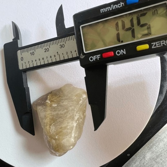 Golden Rutilated Quartz Crystal Freeform (#9)‎ - Picture 8 of 11